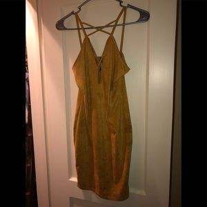 Suede dress
